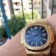 Patek Philippe Nautilus Replica Watches Yellow Gold Blue Dial (5)_th.jpg